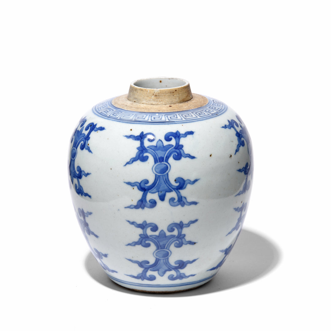 Blue & White Porcelain Ginger Jar - Double Acanthus | Indigo Antiques