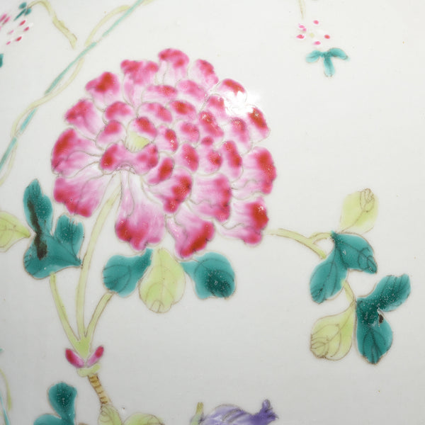 Famille Rose Porcelain Flower Vase - Floral Design