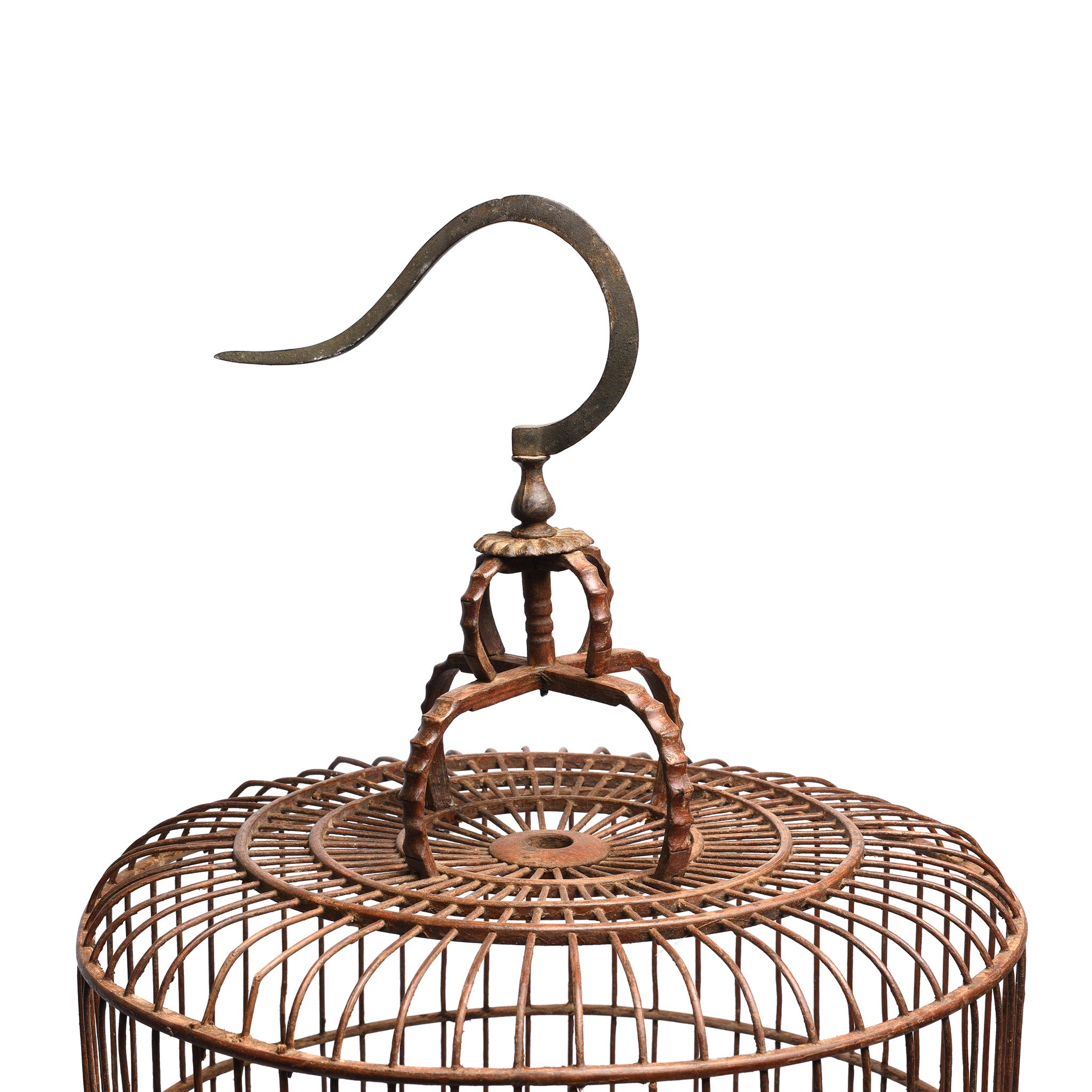 Bamboo Bird Cage From Peking - Ca 80 Yrs Old Bamboo Bird Cage From Peking - Ca 80 Yrs Old