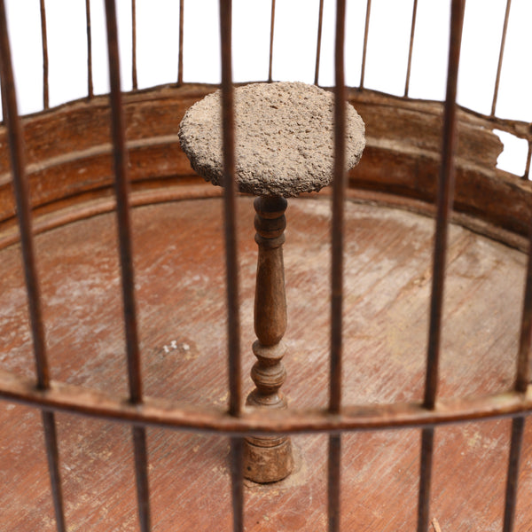 Bamboo Bird Cage From Peking - Ca 80 Yrs Old