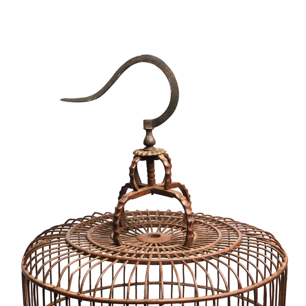 Bamboo Bird Cage From Peking - Ca 80 Yrs Old