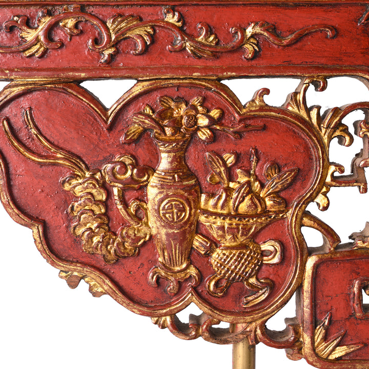 Detail From Old Fujiayan Carvings On Later Sandstone Stands - 19thC | Indigo Antiques