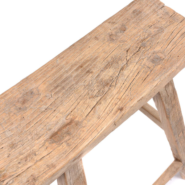 Chinese Elm Saddle Stool From Shanxi - 19thC