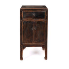 Black Lacquer Side Cabinet From Shanxi - 19thC