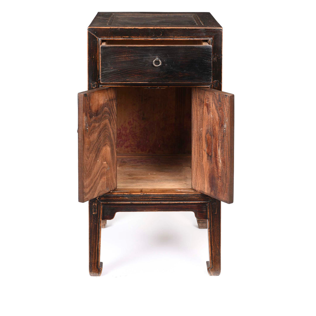 Interior Of Black Lacquer Side Cabinet From Shanxi - 19thC | Indigo Antiques