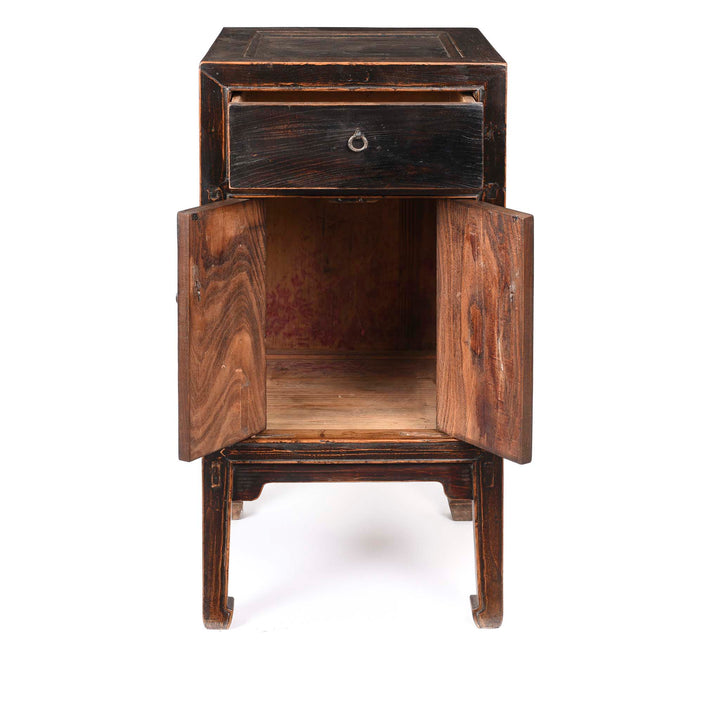 Interior Of Black Lacquer Side Cabinet From Shanxi - 19thC | Indigo Antiques