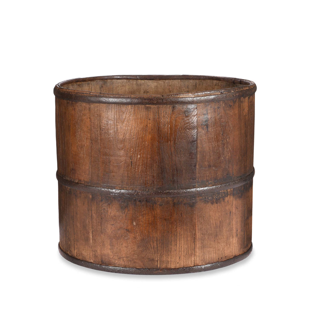 Reverse Of Vintage Elm Grain Measure - Ca 1930's | Indigo Antiques