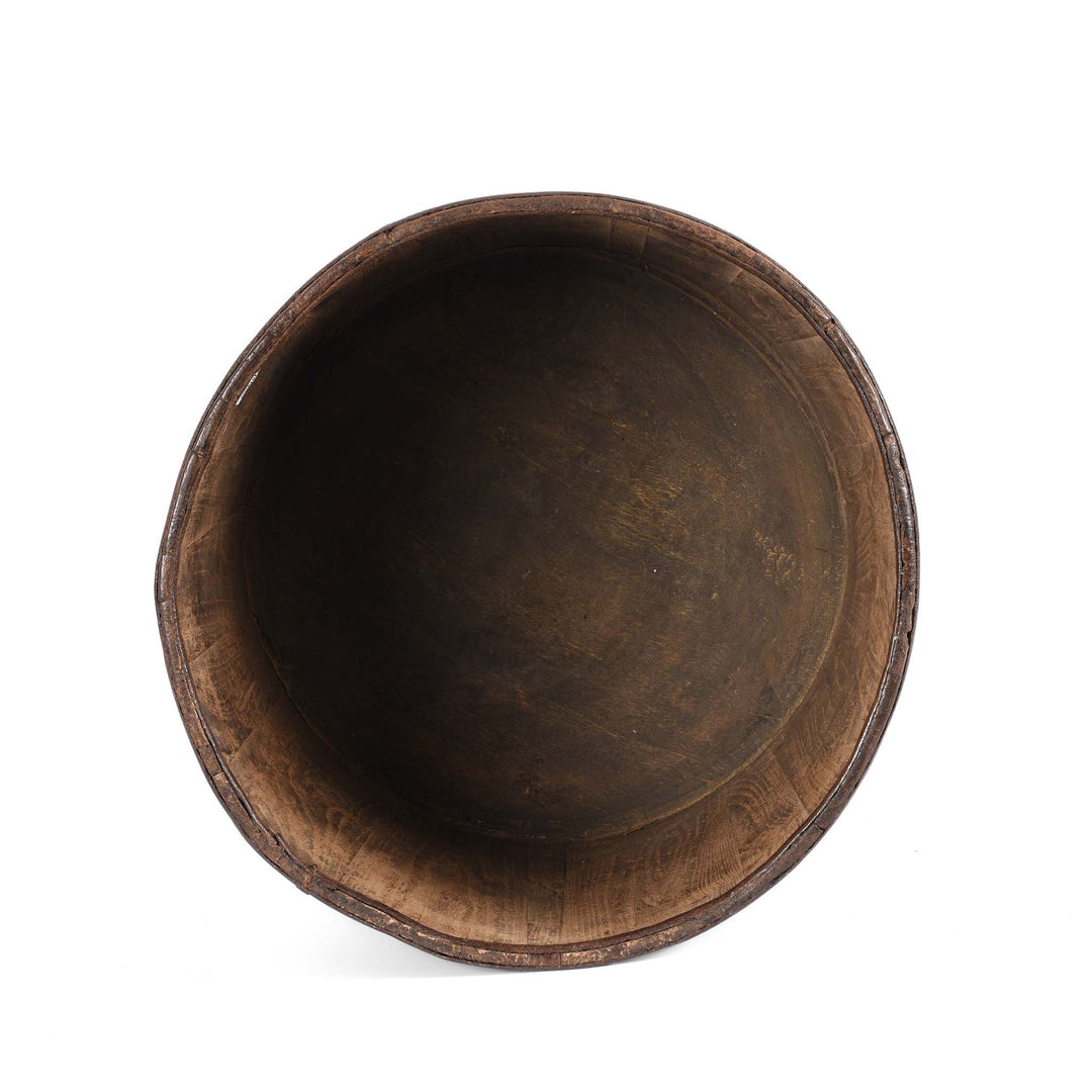 Interior Of Vintage Elm Grain Measure - Ca 1930's | Indigo Antiques