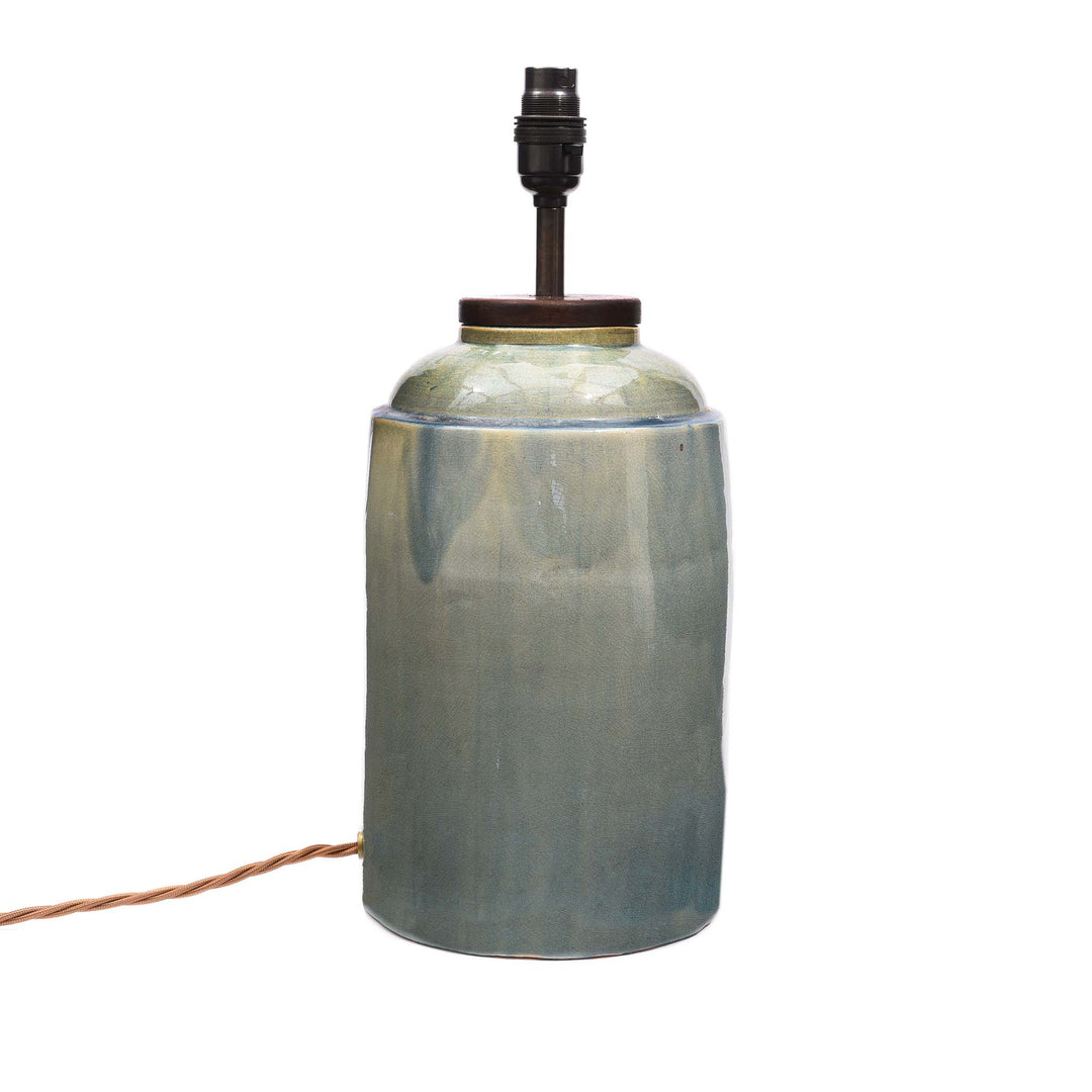 Celadon Glaze Storage Jar Lamp | Indigo Antiques
