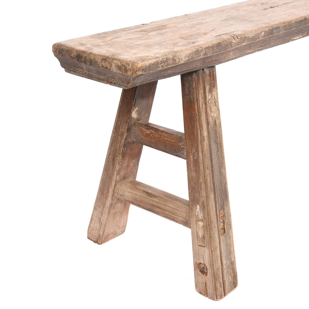 A Frame Of Pair Of Walnut Benches From Shanxi - 19thC | Indigo Antiques