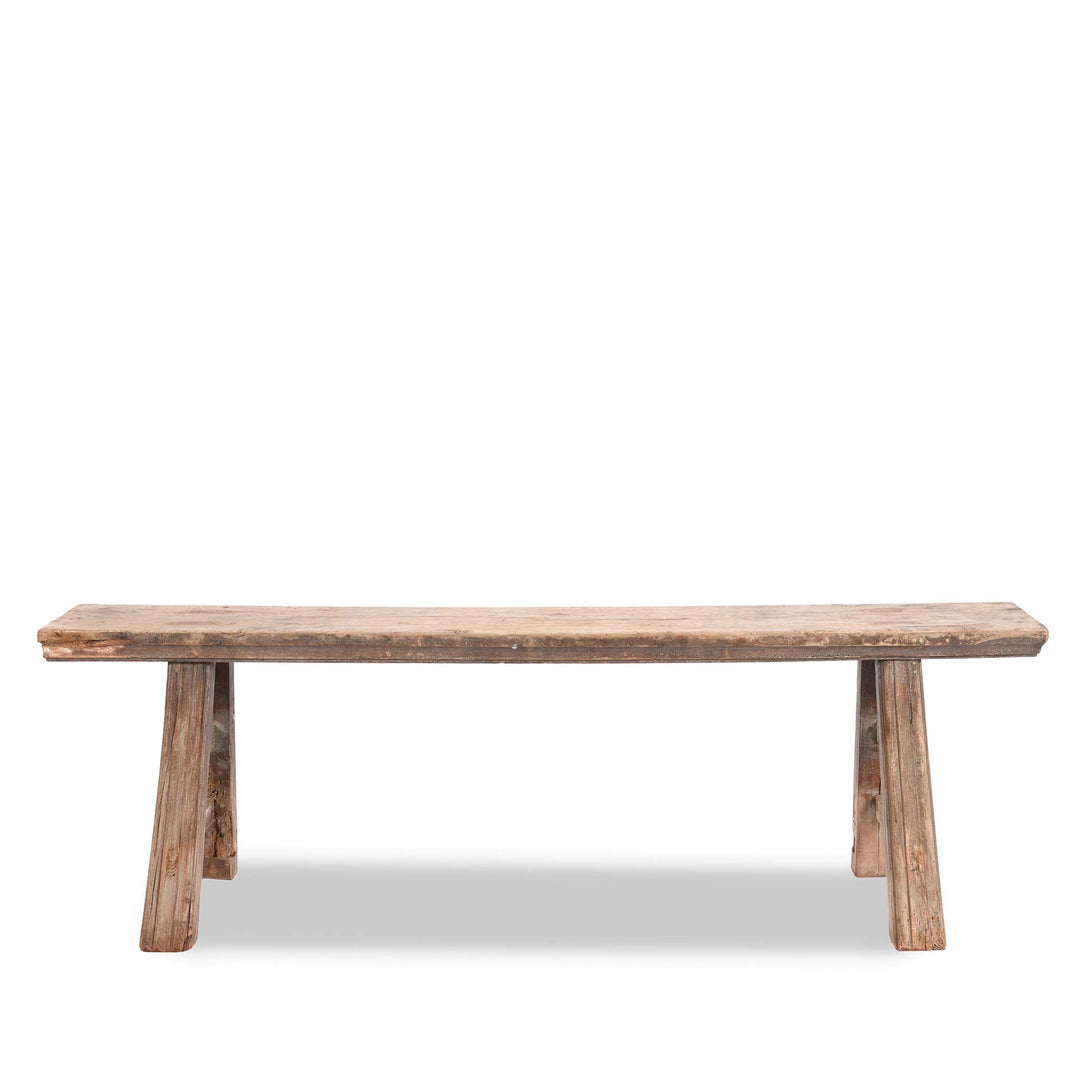 Reverse Of Pair Of Walnut Benches From Shanxi - 19thC | Indigo Antiques