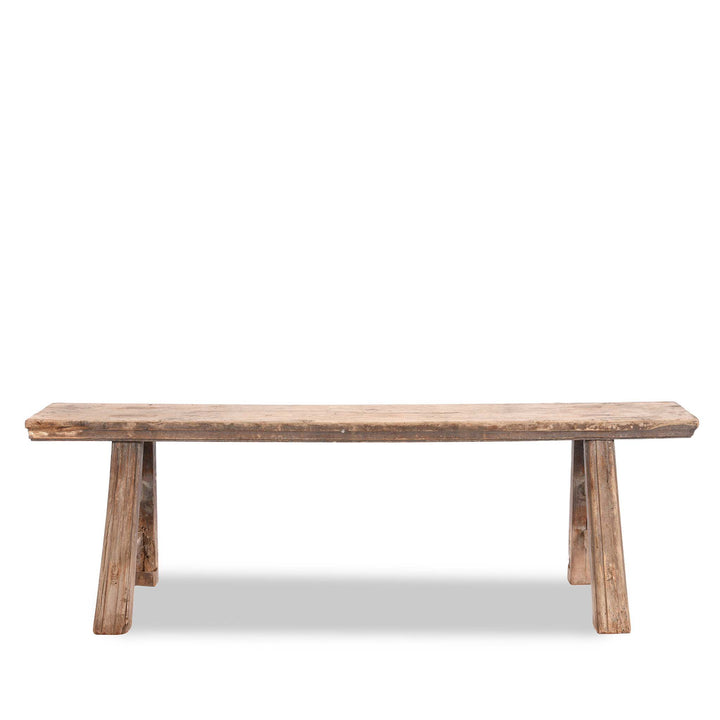 Reverse Of Pair Of Walnut Benches From Shanxi - 19thC | Indigo Antiques