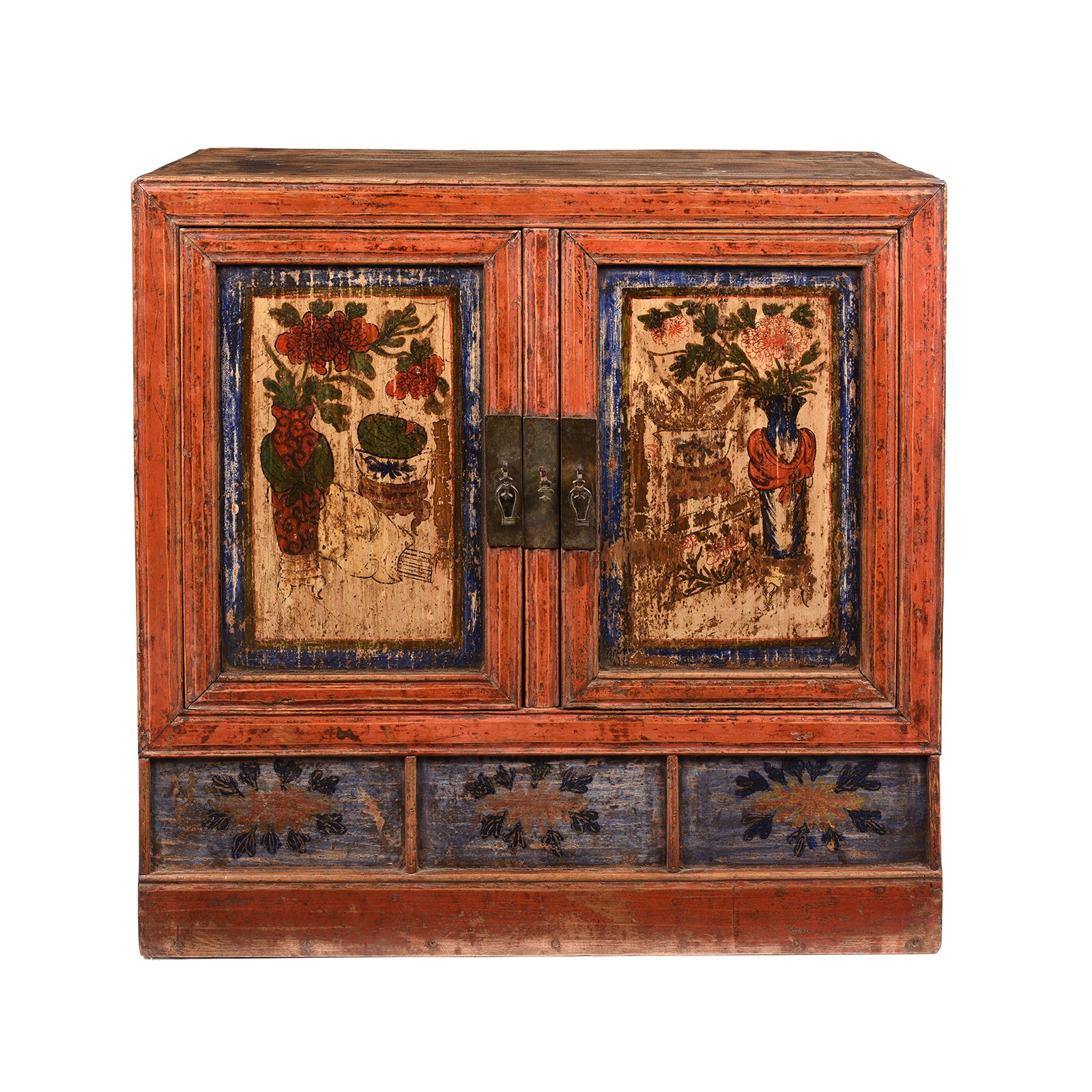 Painted Mongolian Cabinet - 19thC | Indigo Antiques