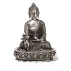 Sitting Silver Plated Buddha Statue - Varada Mudra