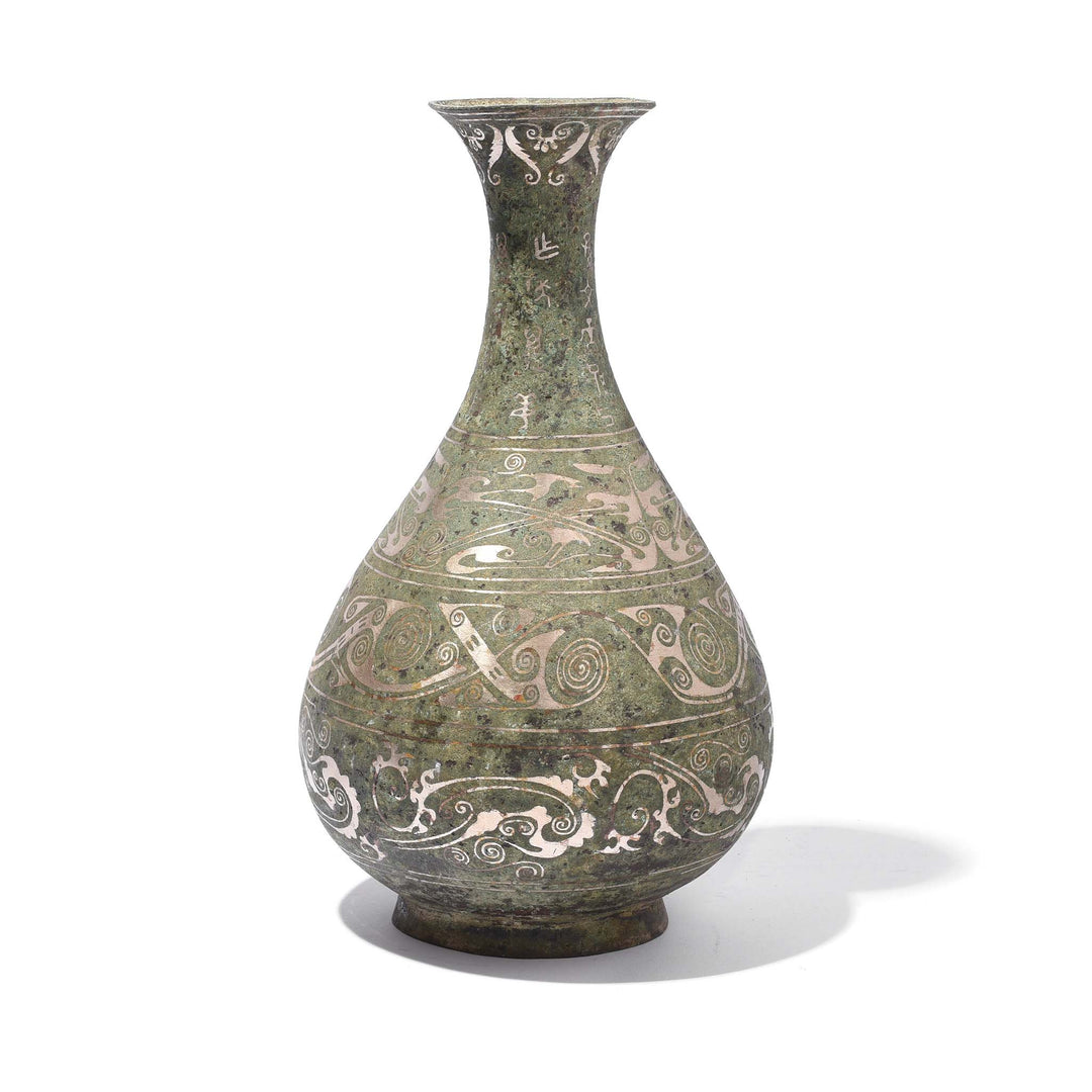 Ding Bronze Vase - With Silver Inlay | Indigo Antiques