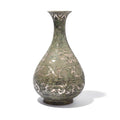 Ding Bronze Vase - With Silver Inlay