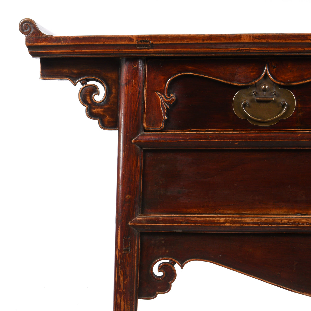 Corner Detail Of Sideboard From Hebei - 19thC | Indigo Antiques