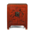 Chinese Red Lacquer Bedside Cabinet - 19thC