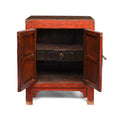 Chinese Red Lacquer Bedside Cabinet - 19thC