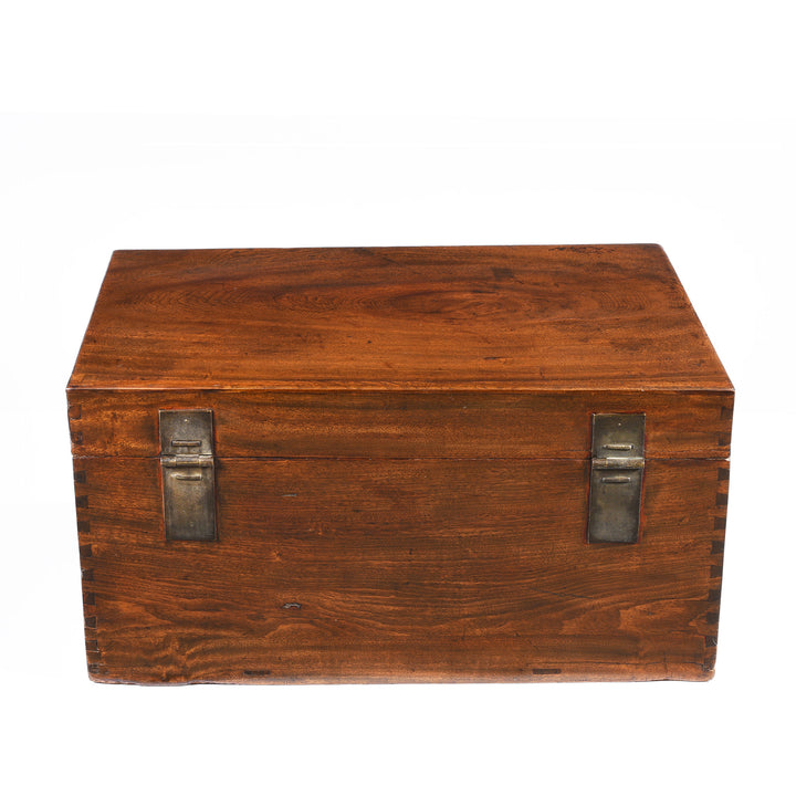 Back Of Antique Chinese Camphor Chest From Tianjin - 19thC | Indigo Antiques