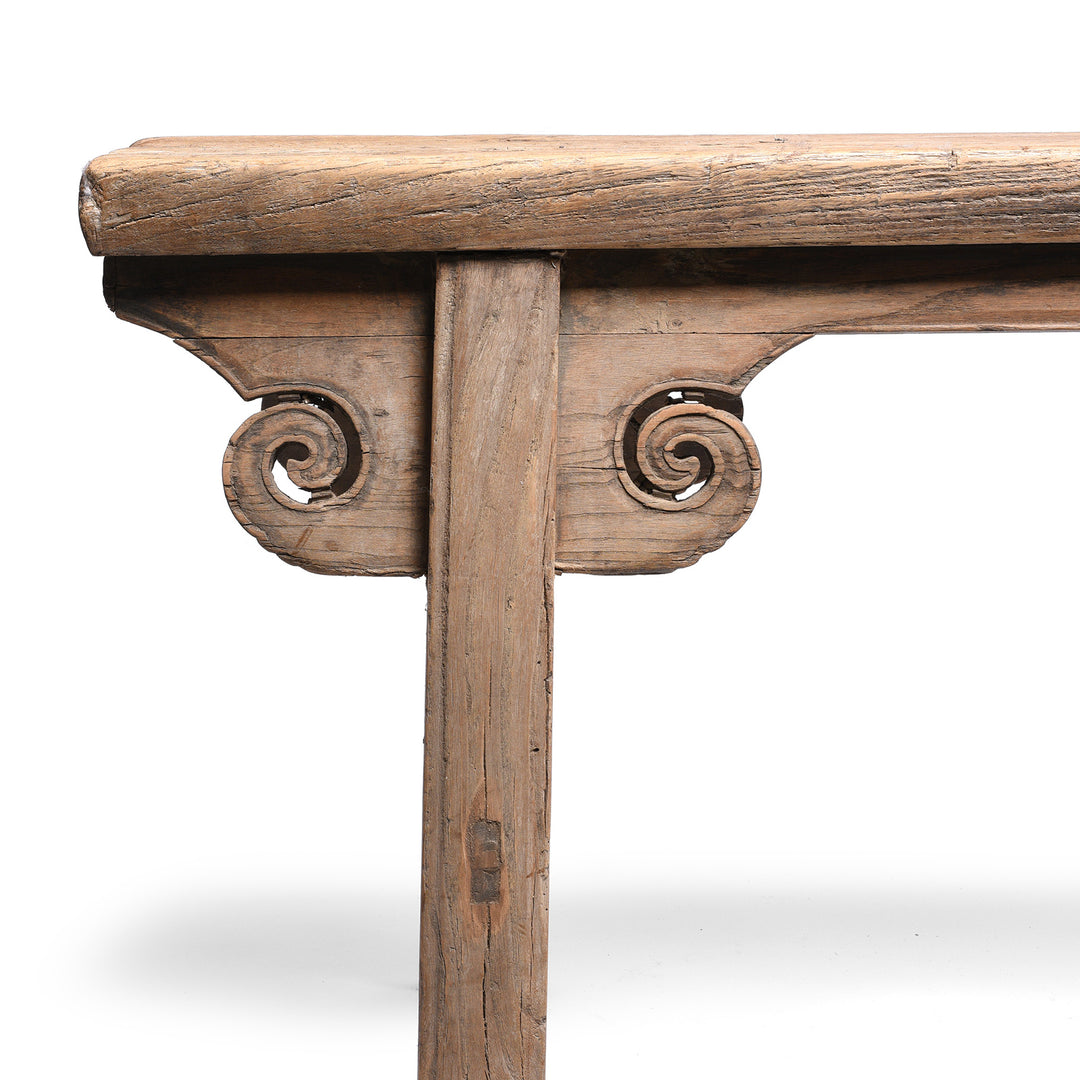 Corner Deal From Spring Bench From Shanxi Province - Ca 100 Yrs Old | Indigo Antiques