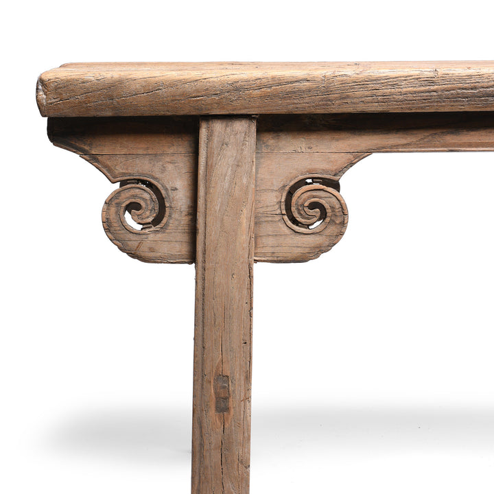 Corner Deal From Spring Bench From Shanxi Province - Ca 100 Yrs Old | Indigo Antiques