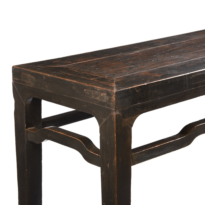 Corner Detail From Chinese Elm Altar Table - 19thC | indigo Antiques