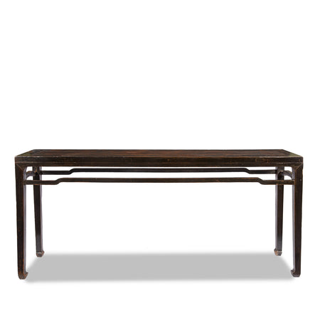 Chinese Black Lacquer Altar Table - 19th Century