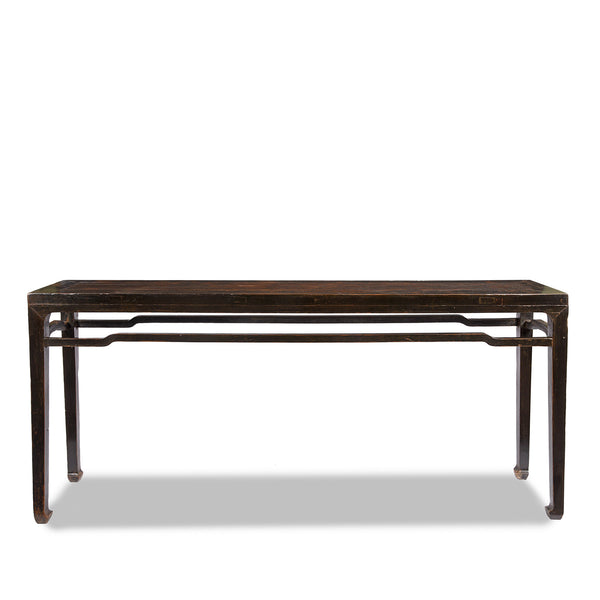 Chinese Black Lacquer Altar Table - 19thC
