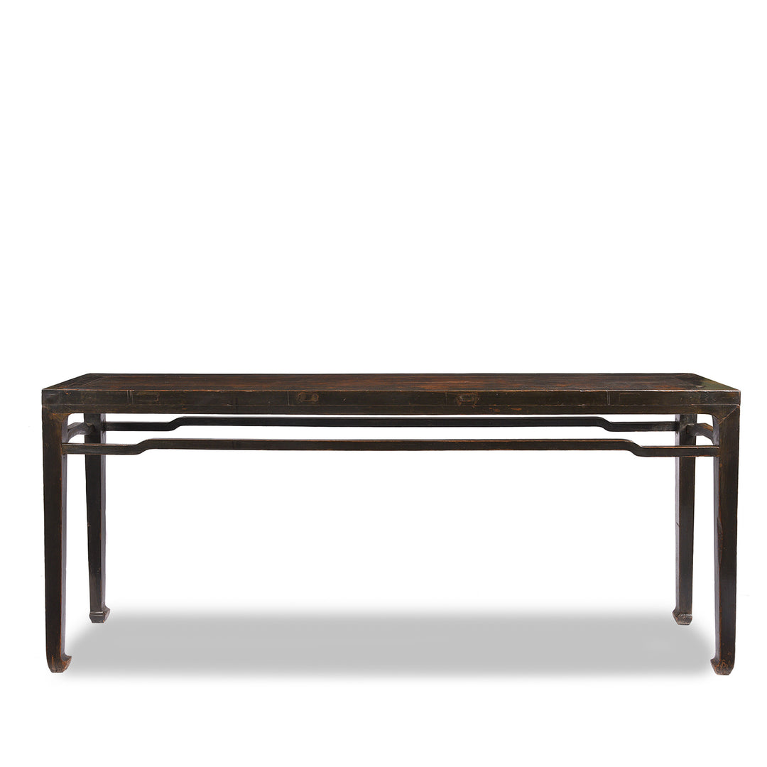 Reverse Of Chinese Elm Altar Table - 19thC | indigo Antiques