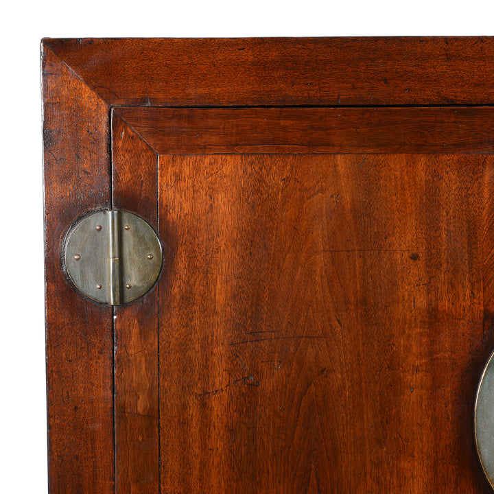 Corner Detail From Catalpa Wood Ming Style Cabinet From Peking - 19thC | Indigo Antiques