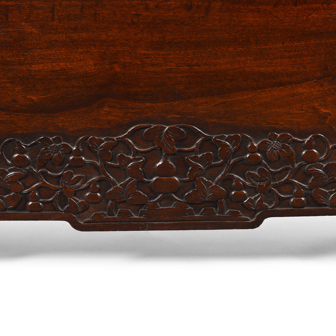 Carving Detail From Catalpa Wood Ming Style Cabinet From Peking - 19thC | Indigo Antiques