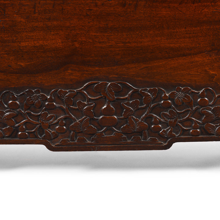 Carving Detail From Catalpa Wood Ming Style Cabinet From Peking - 19thC | Indigo Antiques