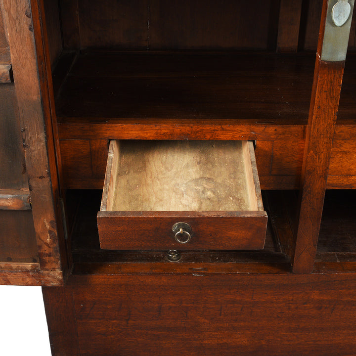 Open Drawer Detail From Catalpa Wood Ming Style Cabinet From Peking - 19thC | Indigo Antiques