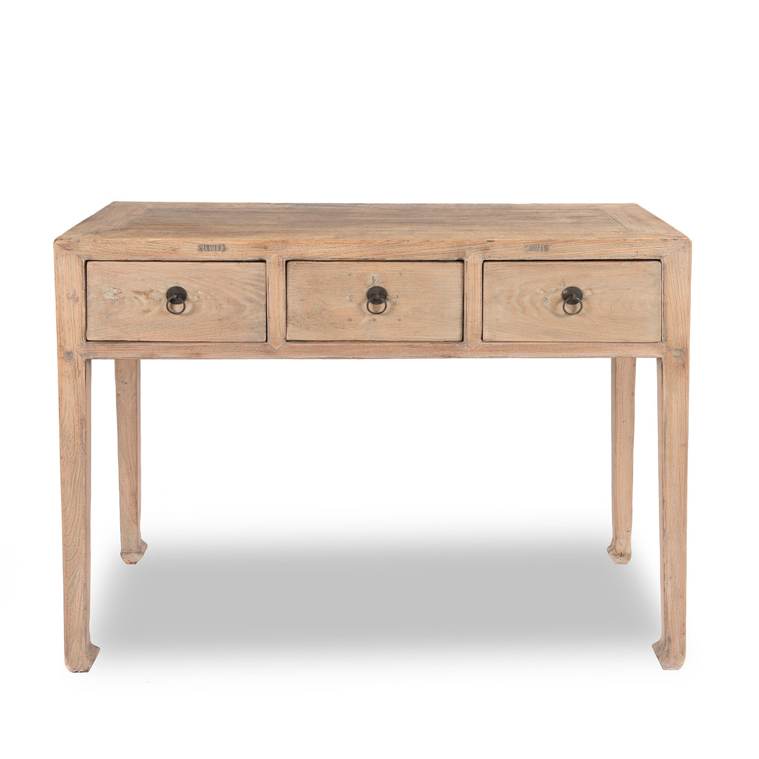 Chinese Bleached Elm Console Table From Shanxi - 19thC | Indigo Antiques