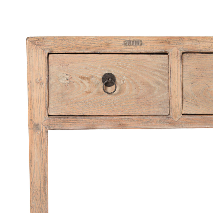 Antique Chinese Bleached Elm Console Table From Shanxi - 19thC | Indigo Antiques