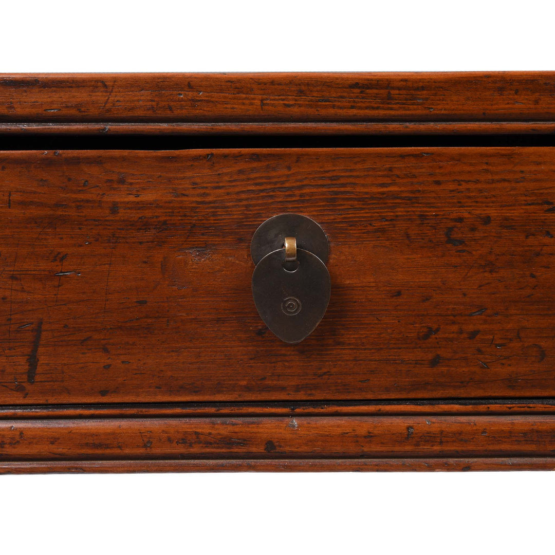 Handle Detail From Cedar Kang Table From Tianjin - 19thC | Indigo Antiques