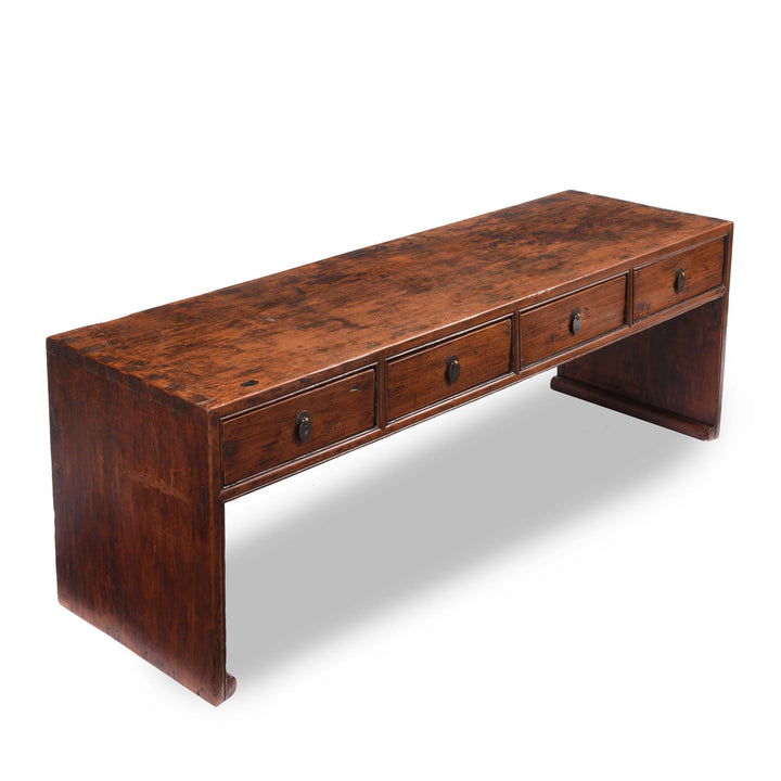 Angled View Of Cedar Kang Table From Tianjin - 19thC | Indigo Antiques