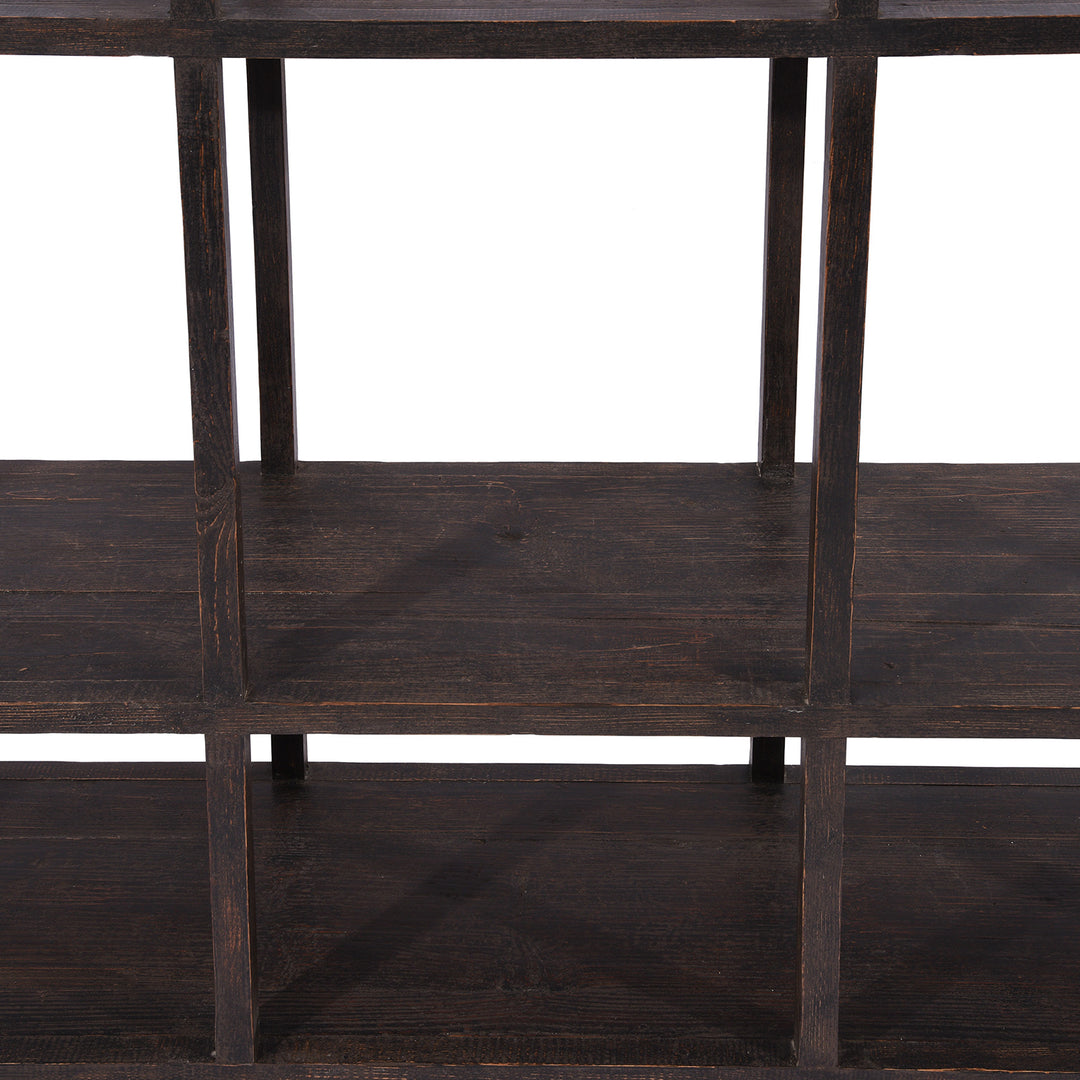 Black Painted Shelves | Indigo Antiques
