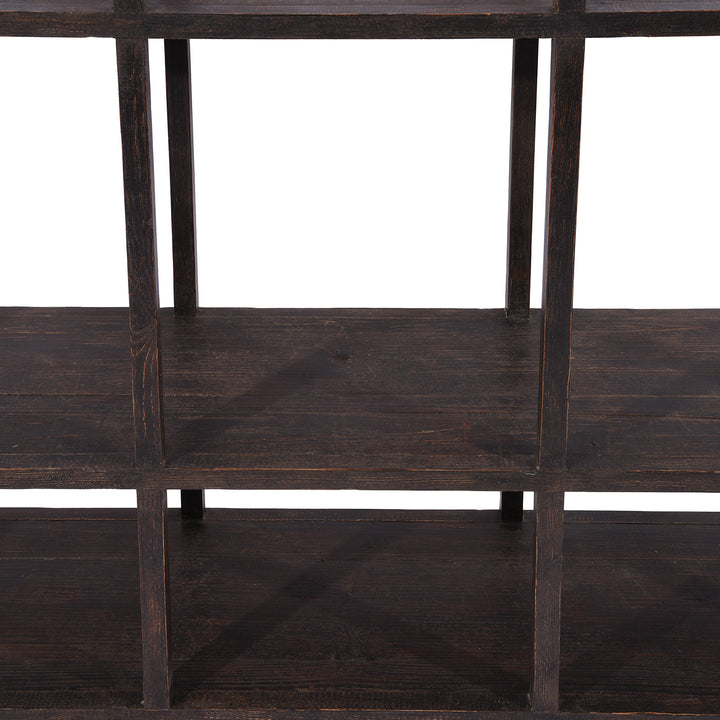 Black Painted Shelves | Indigo Antiques
