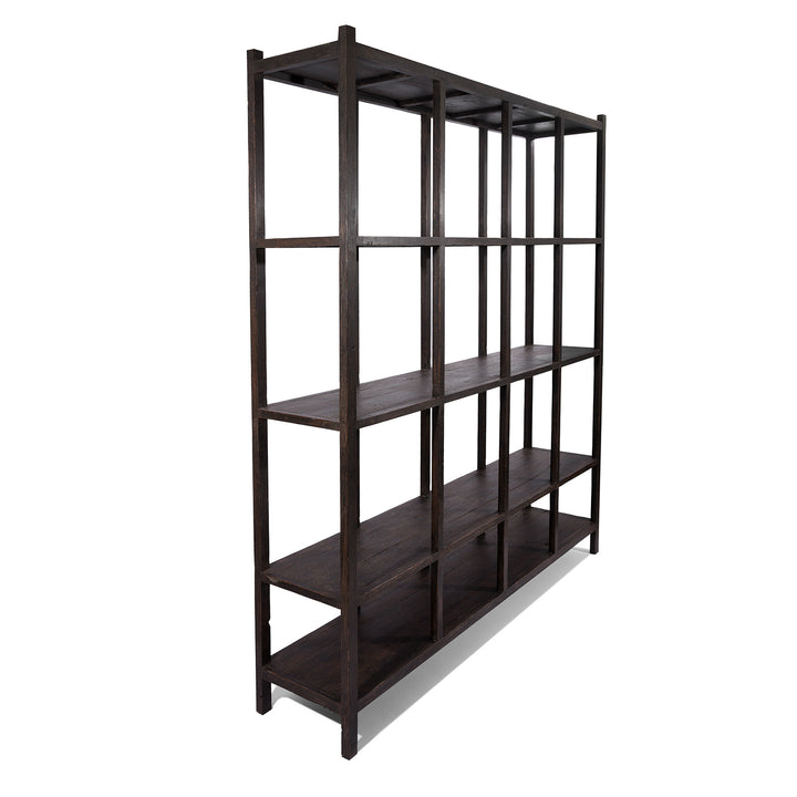 Black Painted Shelves | Indigo Antiques