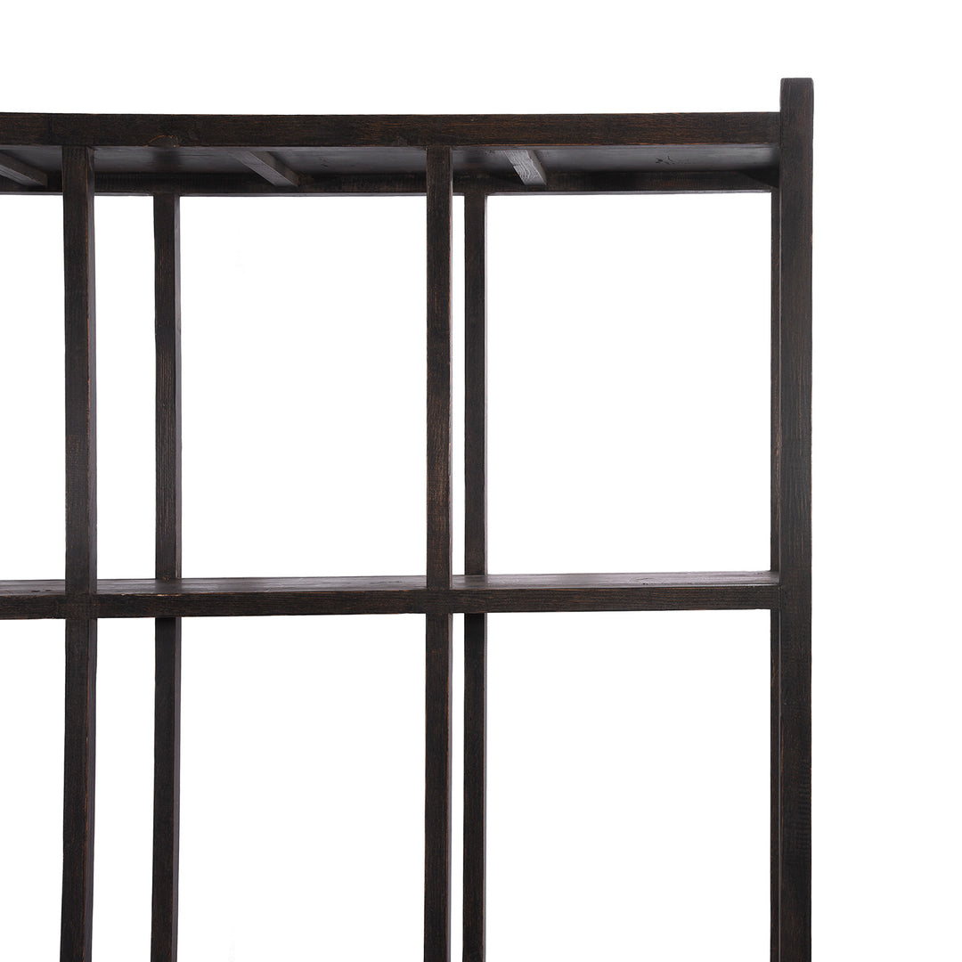 Black Painted Shelves | Indigo Antiques