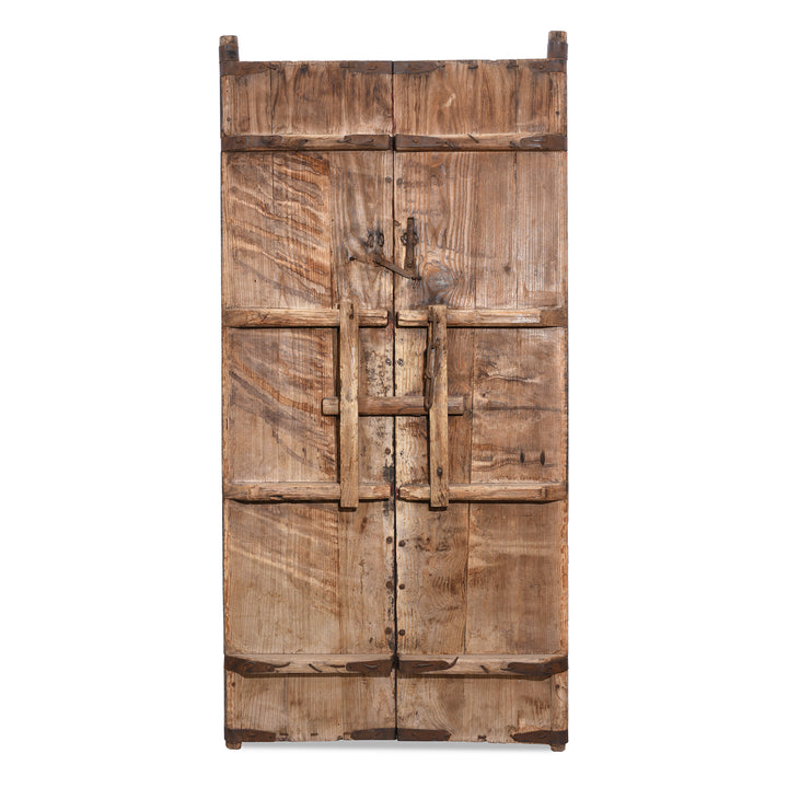 Reverse Of Iron Bound Elm Doors From Shanxi Province - 19thC | Indigo Antiques