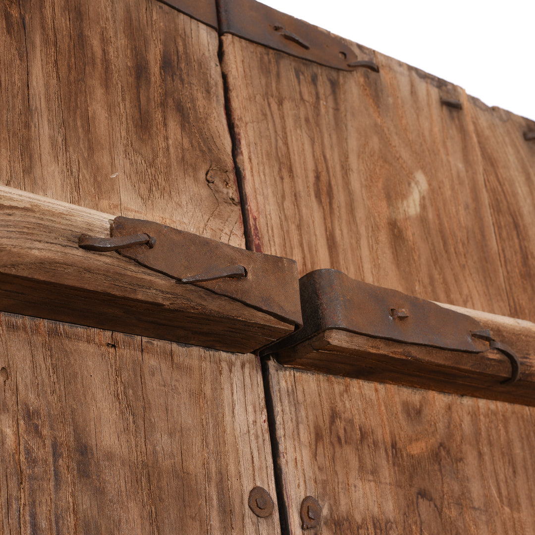 Detail From Reverse Of Iron Bound Elm Doors From Shanxi Province - 19thC | Indigo Antiques