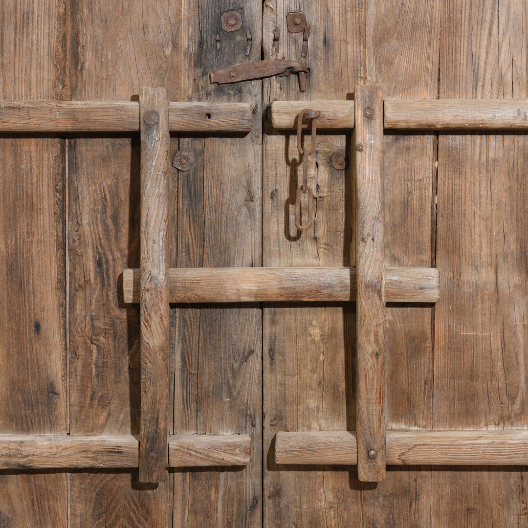 Interior Slide Lock From Iron Bound Elm Doors From Shanxi Province - 19thC | Indigo Antiques