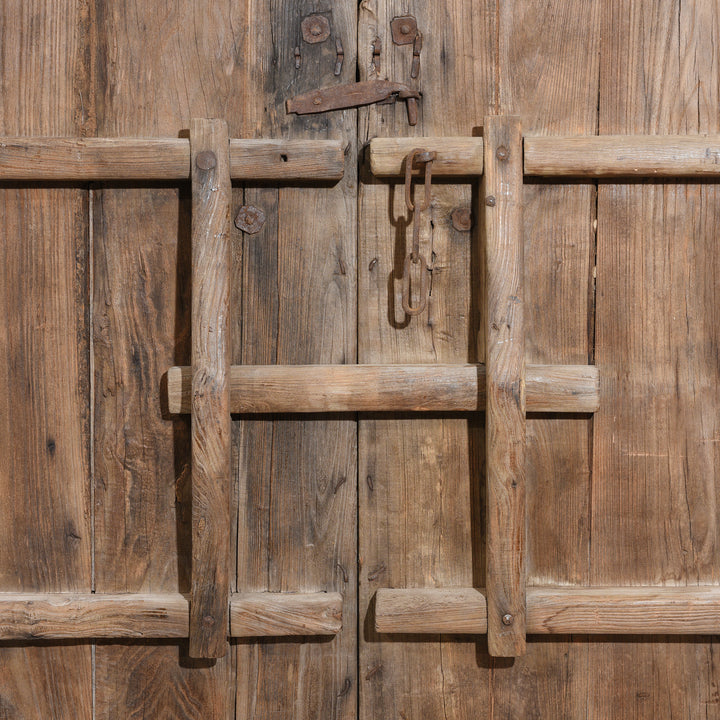 Interior Slide Lock From Iron Bound Elm Doors From Shanxi Province - 19thC | Indigo Antiques