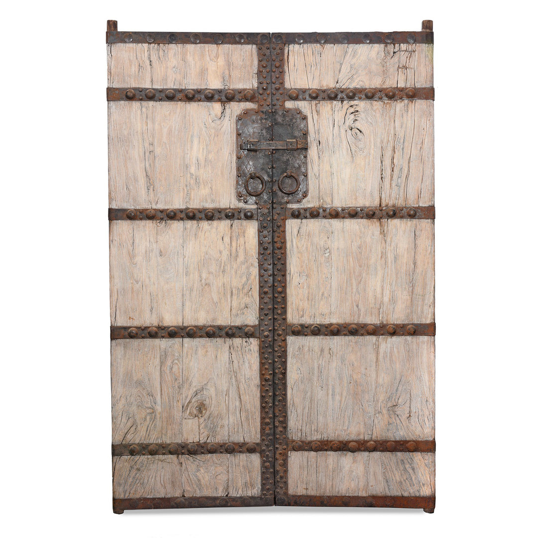 Iron Bound Elm Doors From Shanxi Province - 19thC | Indigo Antiques