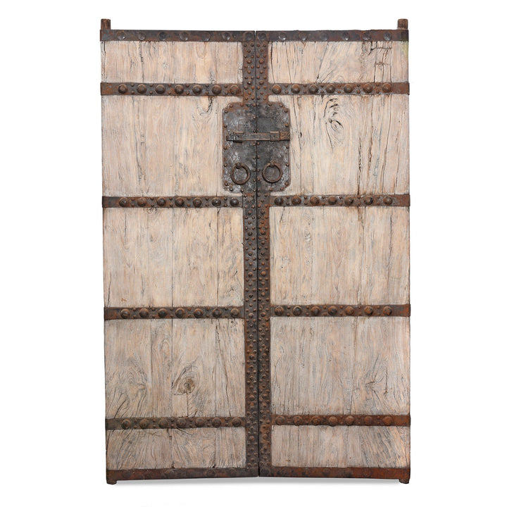 Iron Bound Elm Doors From Shanxi Province - 19thC | Indigo Antiques