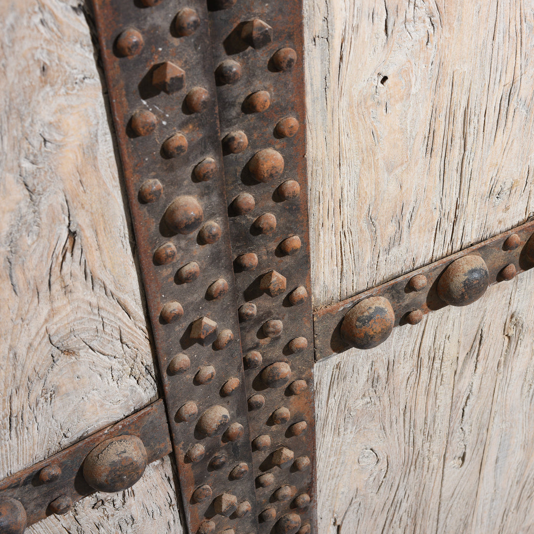 Ironwork Detail From Iron Bound Elm Doors From Shanxi Province - 19thC | Indigo Antiques