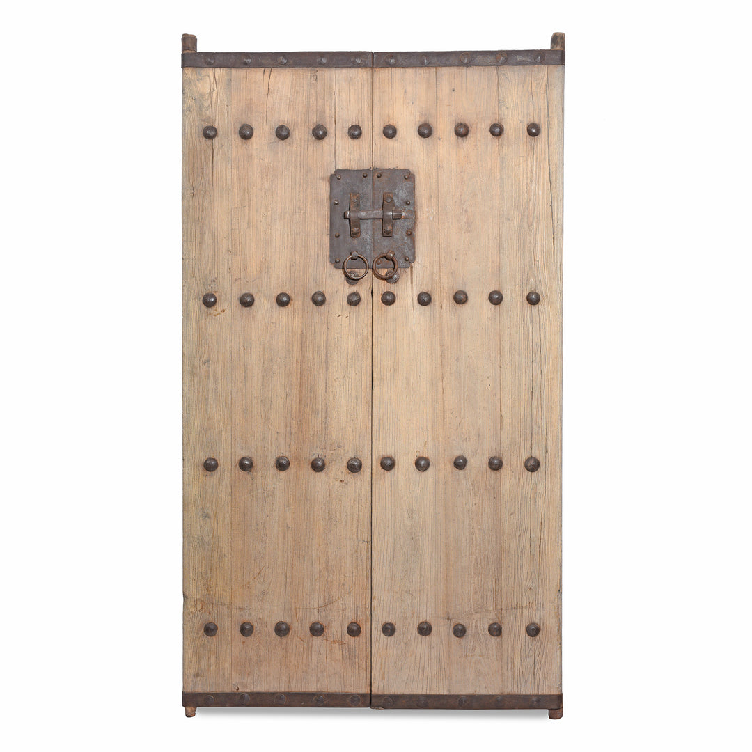 Iron Bound Elm Doors From Shanxi Province - 19thC | Indigo Antiques